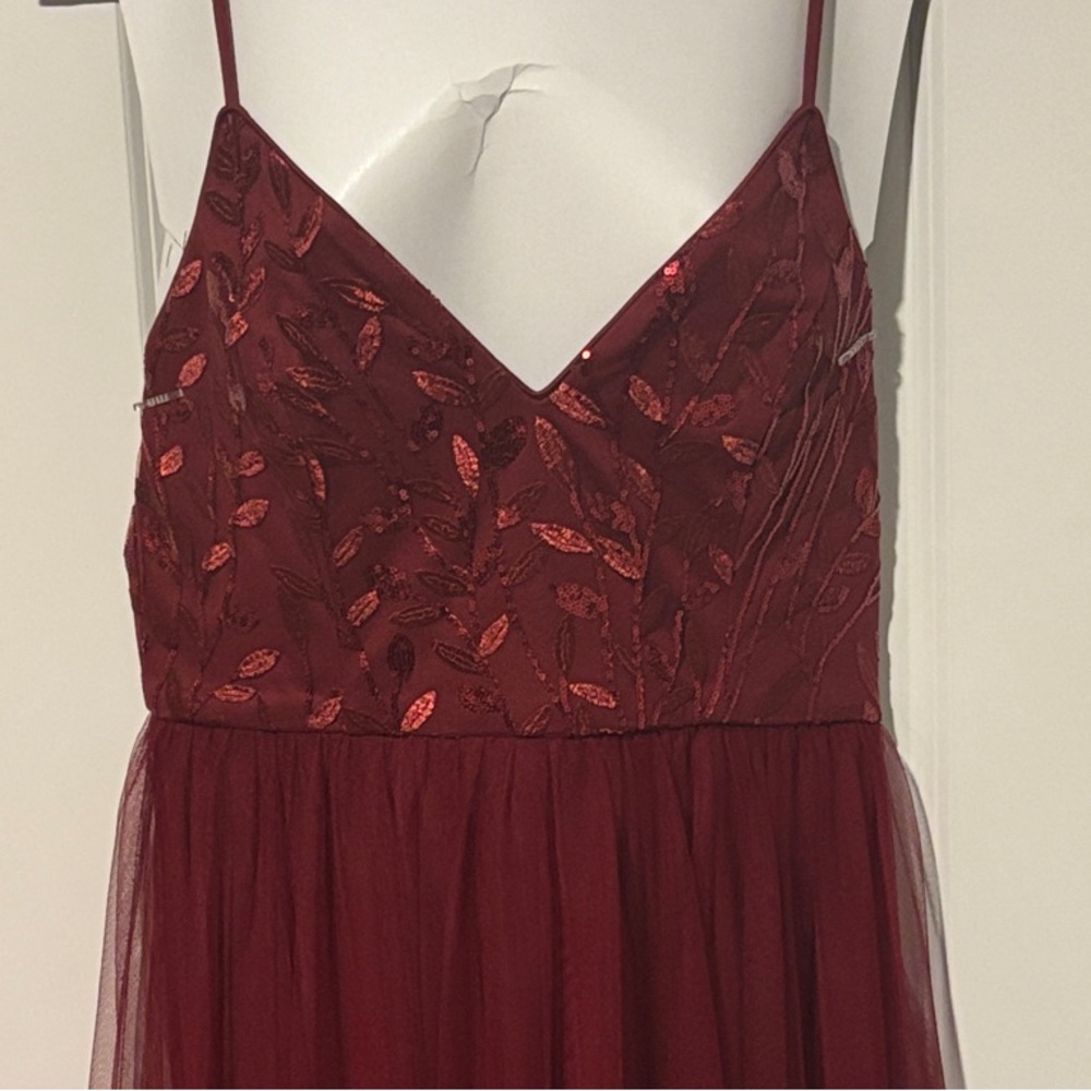 Formal Beaded/Tulle Full-Length Dress
